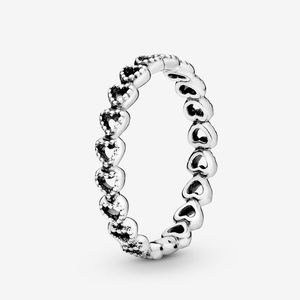 Pandora band of hearts ring